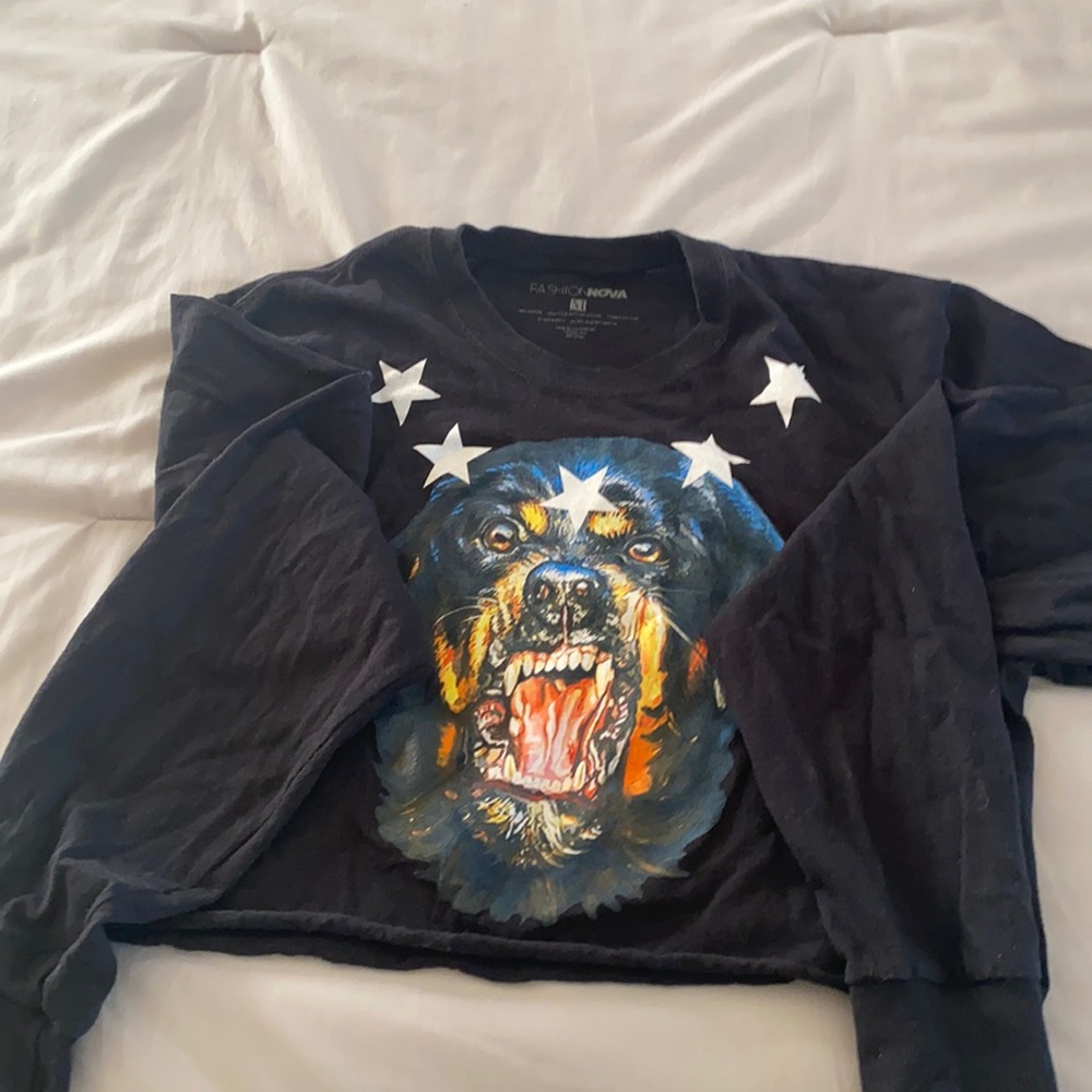 FASHIONNOVA CROPPED LONG SLEEVE
